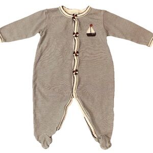Creme De La Crème Vintage Baby One Piece 6-9 Months Full Snap